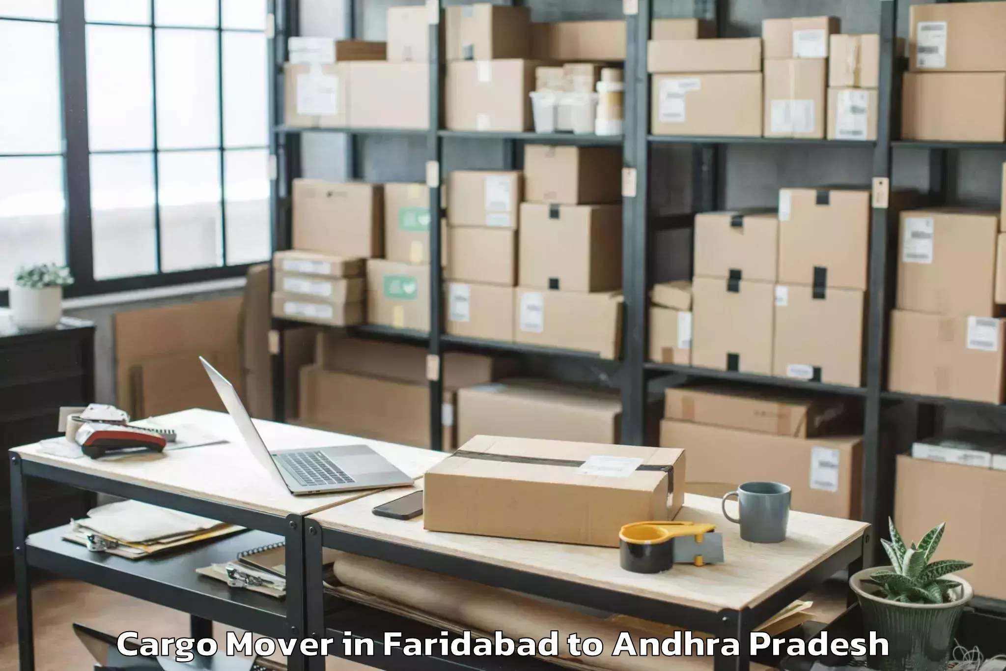 Professional Faridabad to Rudravaram Cargo Mover